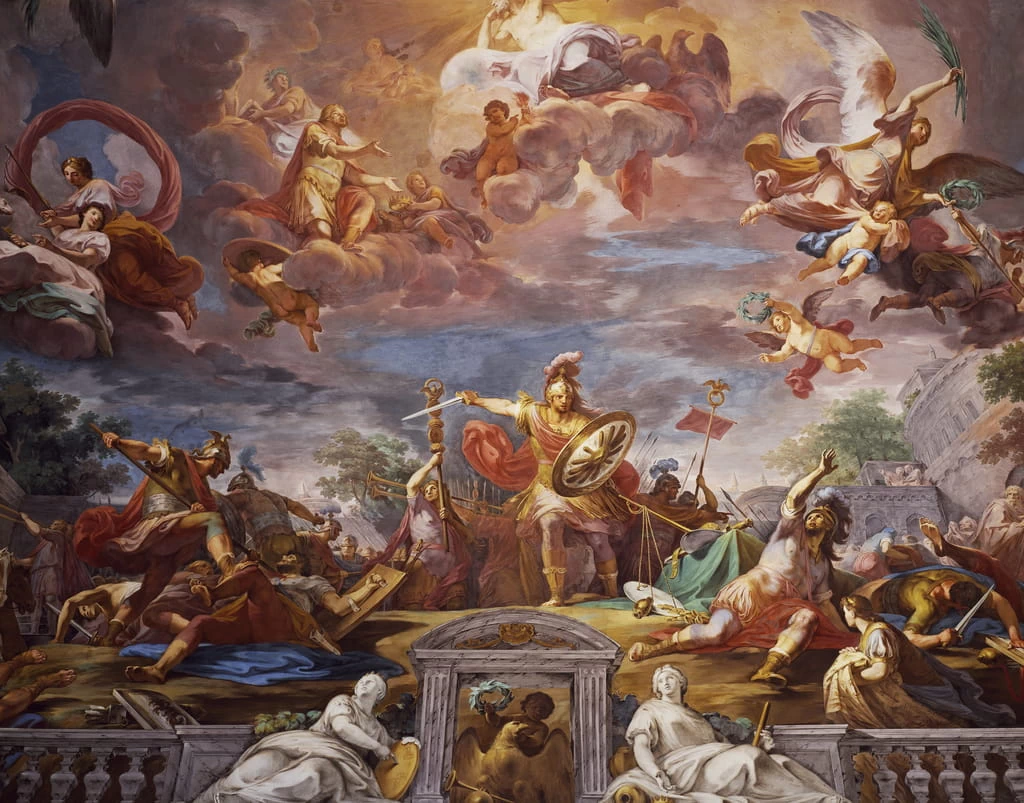 Marcus Furius Camillus rompe il trattato con i Galli - Sala d'ingresso, Galleria Borghese, Roma